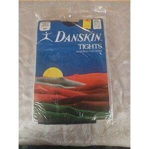 VTG NEW DANSKIN‎ NAVY CLASSIC TIGHTS DANCE FASHION OPAQUE EXERCISE *C